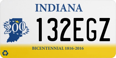 IN license plate 132EGZ