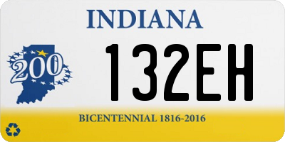 IN license plate 132EH