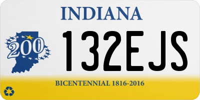IN license plate 132EJS