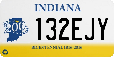 IN license plate 132EJY