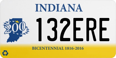 IN license plate 132ERE