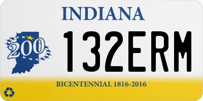 IN license plate 132ERM