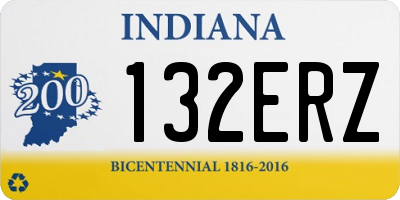 IN license plate 132ERZ