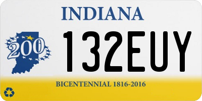 IN license plate 132EUY