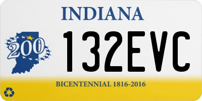 IN license plate 132EVC