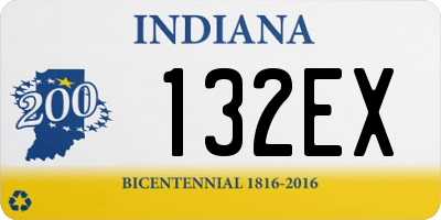 IN license plate 132EX