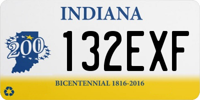 IN license plate 132EXF