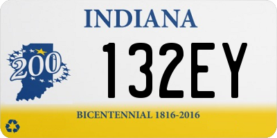 IN license plate 132EY