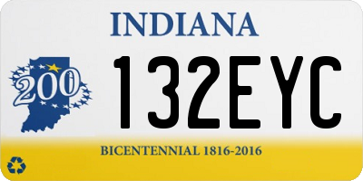 IN license plate 132EYC