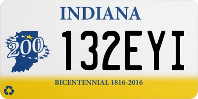 IN license plate 132EYI