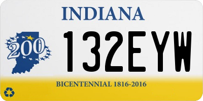 IN license plate 132EYW