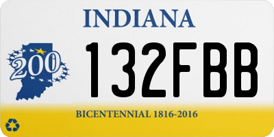 IN license plate 132FBB