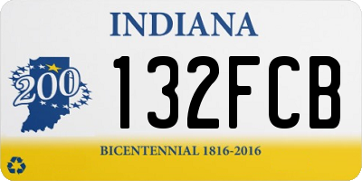 IN license plate 132FCB