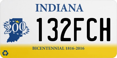 IN license plate 132FCH