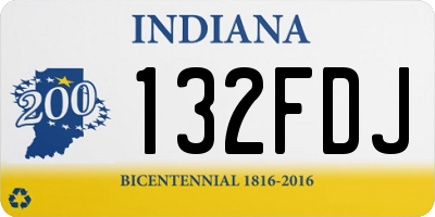 IN license plate 132FDJ