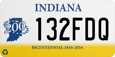 IN license plate 132FDQ