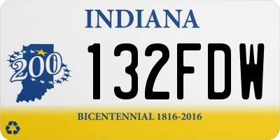 IN license plate 132FDW