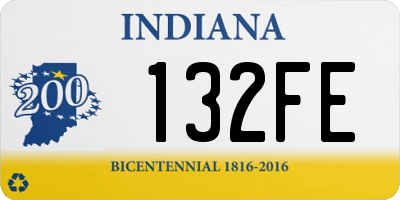 IN license plate 132FE