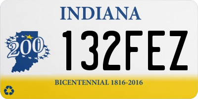 IN license plate 132FEZ