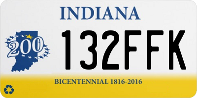 IN license plate 132FFK