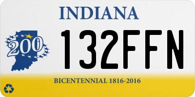 IN license plate 132FFN