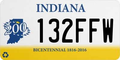 IN license plate 132FFW