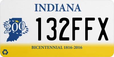 IN license plate 132FFX