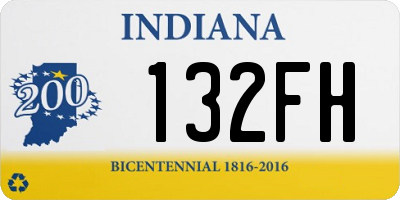 IN license plate 132FH