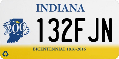 IN license plate 132FJN