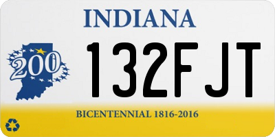IN license plate 132FJT