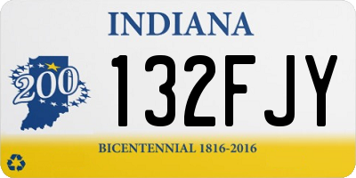 IN license plate 132FJY