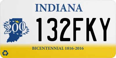 IN license plate 132FKY