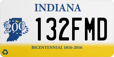 IN license plate 132FMD