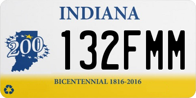 IN license plate 132FMM