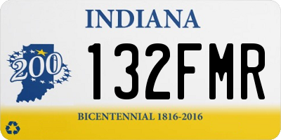 IN license plate 132FMR