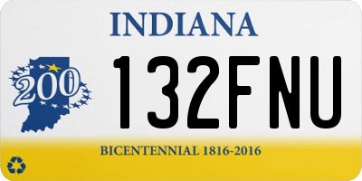 IN license plate 132FNU