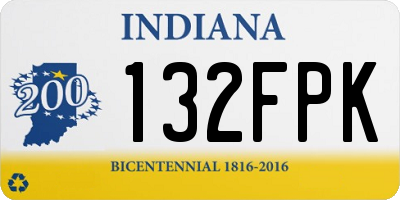 IN license plate 132FPK