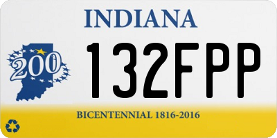 IN license plate 132FPP
