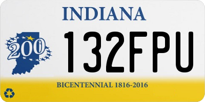 IN license plate 132FPU