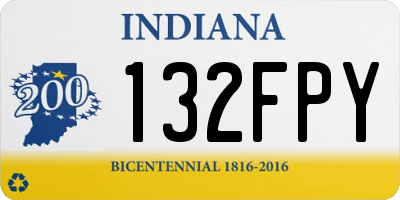 IN license plate 132FPY