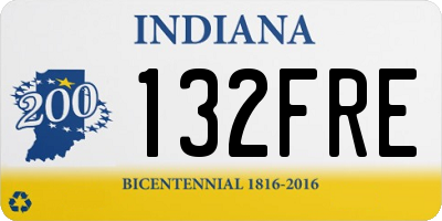 IN license plate 132FRE