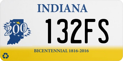 IN license plate 132FS