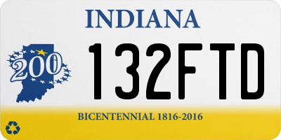 IN license plate 132FTD