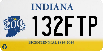 IN license plate 132FTP