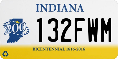 IN license plate 132FWM