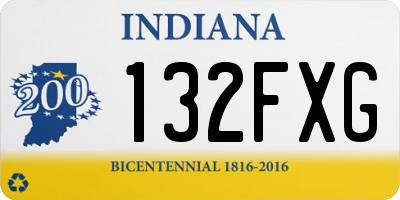 IN license plate 132FXG