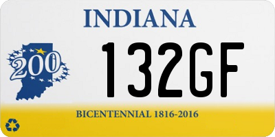 IN license plate 132GF