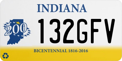 IN license plate 132GFV