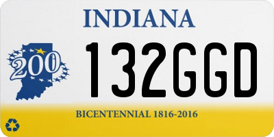 IN license plate 132GGD