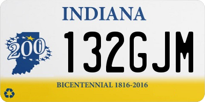 IN license plate 132GJM